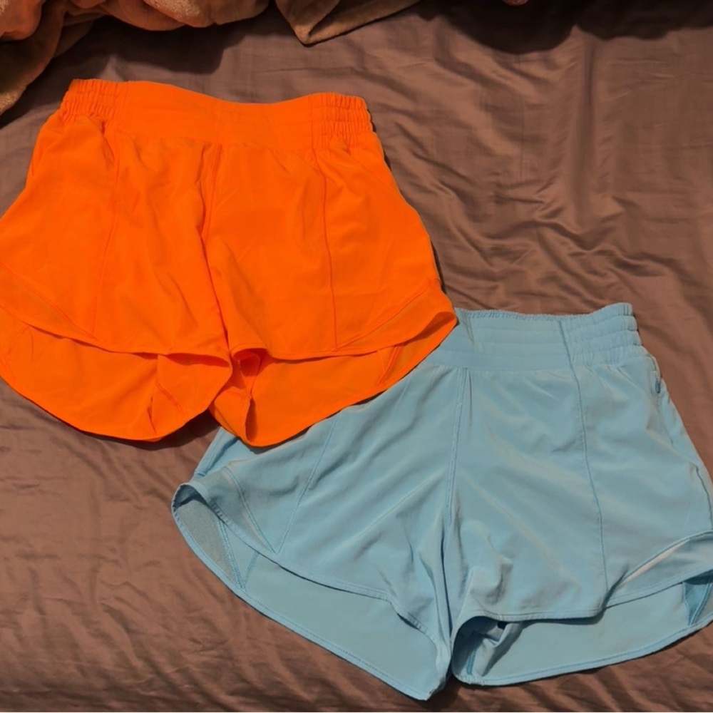 Two pairs of lululemon hottie hot shorts size 6